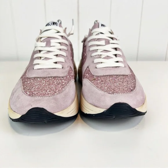 Mi.iM Fashion Shoe Rowan Purple Glitter Star Chunky Sneaker Womens Size … - Picture 2 of 9